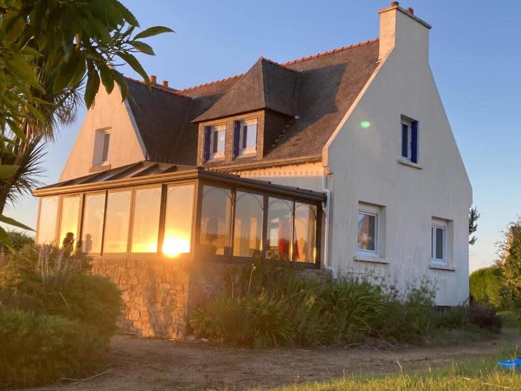 Kermartin - Maison De Famille Avec Vue Sur La Baie De Morlaix Plouézocʼh Bagian luar foto