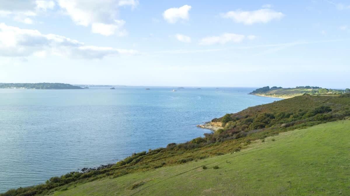 Kermartin - Maison De Famille Avec Vue Sur La Baie De Morlaix Plouézocʼh Bagian luar foto