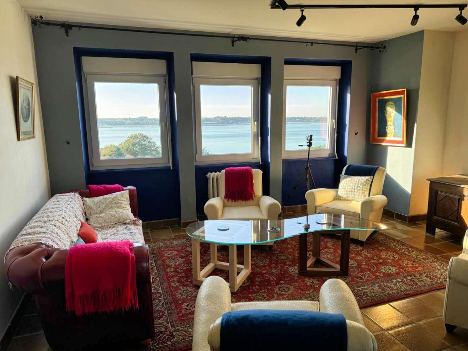 Kermartin - Maison De Famille Avec Vue Sur La Baie De Morlaix Plouézocʼh Bagian luar foto